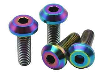 China Titanium Disc Brake M6 M8 Bolts Hex Button Head Screw Motorcycle Accessories supplier