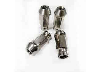 China Customized Open-End Coneseat Blue Titanium Alloy Wheel Lug Nut supplier