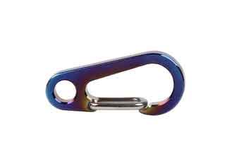 China Safety Titanium Camping Parts Titanium Carabiner Climbing D Spring Snap Clip Hooks supplier