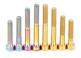 China DIN912 Colorful Titanium Fasteners Titanium Bolt Hex Socket Head Cap Screw supplier