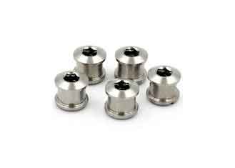 China Ti Crankset Chainring Nuts &amp; Bolts Hardware , Titanium Bike Accessories supplier