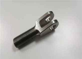 China Racing Car CNC Titanium Parts Titanium Clevis Pin With Left Hand Thread supplier