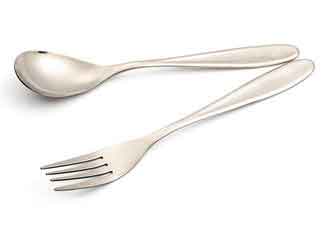 China Sandblasted Titanium Camping Parts Flatware Spoon Fork Titanium Cutlery Set supplier