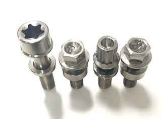 China OEM Titanium Wheel Boltslug Bolts  Grade 5 Titanium Fasteners Wear Resistant supplier