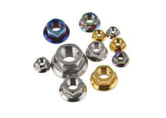 China DIN6923 M10 Titanium Nuts And Bolts Flange Hex Nut For RC Buggy Racing Car supplier