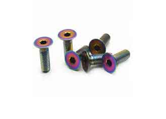 China Anodized Titanium Button Head Cap Screws Hexagon Titanium Torx Socket Din7991 supplier