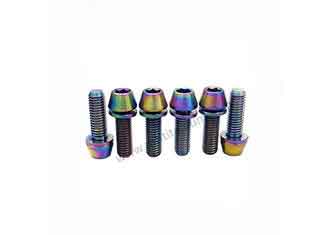 China DIN912 Titanium Bolts Screws Stem Brake Allocate Color Cone Head Ti Bike Bolts supplier