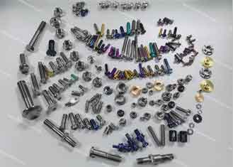 China Custom GR5 Ti6Al4V Titanium Bolts And Nuts For Racing Motorcycles / Bicycle supplier