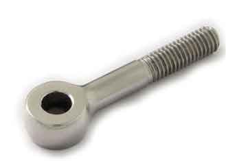 China Threaded Eye Bolt CNC Titanium Parts Gr2 Gr5 M8 X 35 Din444 Resistant Corrosion supplier
