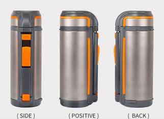 China Reusable Titanium Camping Parts Vacuum Titanium Double Wall Bottle Warm Keeping Pot supplier