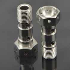 China Anti Corrosion Titanium Motorcycle Parts GR5 Oil Banjo Bolts M10 X 1.25 X 21 supplier