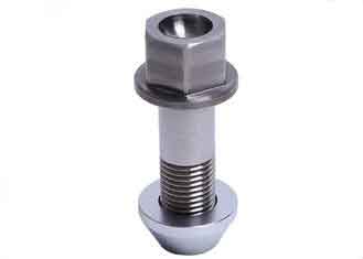 China High Strength Titanium Wheel Bolts 6AL4V Titanium Lug Nuts Polished Surface supplier