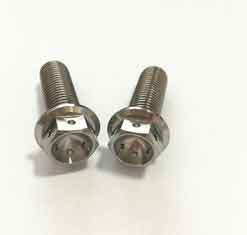 China Motorcycle Titanium Race Parts Titanium Hex Head Bolts Race Flange Drilled Bolts supplier