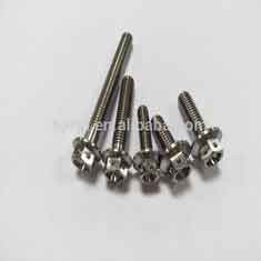 China M6 M8 M10 M12 Titanium Race Parts Hex Flange Head Bolts With Drilled Hole supplier