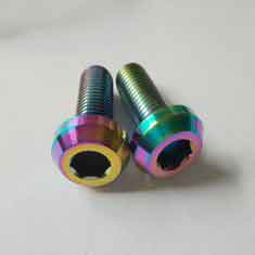 China CNC Machined Titanium Race Parts Gr5 Titanium Race Bolts For Car Cover supplier