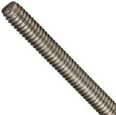 China TA2 GR2 Titanium Screw Threaded Rod Long 100mm - 600mm Cut M18 M19 M20 supplier