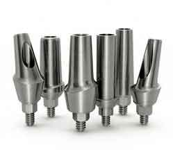 China Anodize Surface Finish Cnc Precision Parts Small Dental Implant Base Titanium Abutment supplier