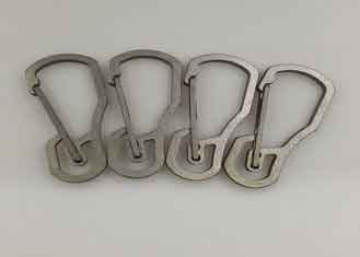 China EDC Rainbow Color Titanium Carabiner Durable Key Ring Hook For Camping supplier