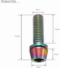 China M6x16mm Gr5 Alloy Titanium Hex Bolts Screw With Washers 5mm - 60mm Length supplier