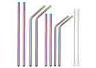 China Super Strong Pure Titanium Drinking Straws Lightweight With Cleaning Brush company