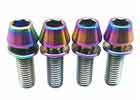 China Grade 5 Hex Socket Head Cap Screw Titanium Alloy For Bicycle Rainbow Color factory