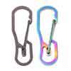 China EDC Outdoor Titanium Camping Parts Colorful Hook Carabiner With Good Strength factory