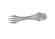 Essential Titanium Camping Parts 3 In 1 Titanium Fork Spoon Knife Outdoor Flatware supplier
