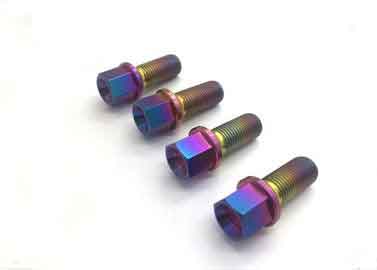 28mm Titanium Alloy Bolts Titanium Wheel Lug Bolt Taper Head Bolt M14 X 1.5