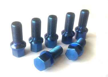 Ti6al4v Titanium Steering Wheel Bolts Wheel Hub Bolts And Nuts Blue Color