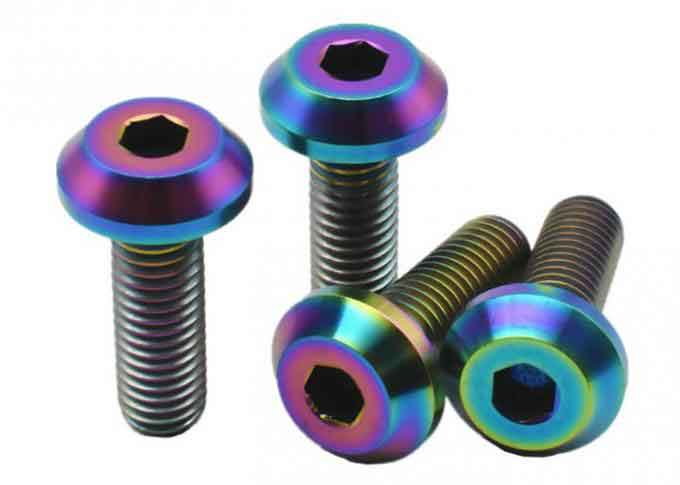 Titanium Disc Brake M6 M8 Bolts Hex Button Head Screw Motorcycle Accessories