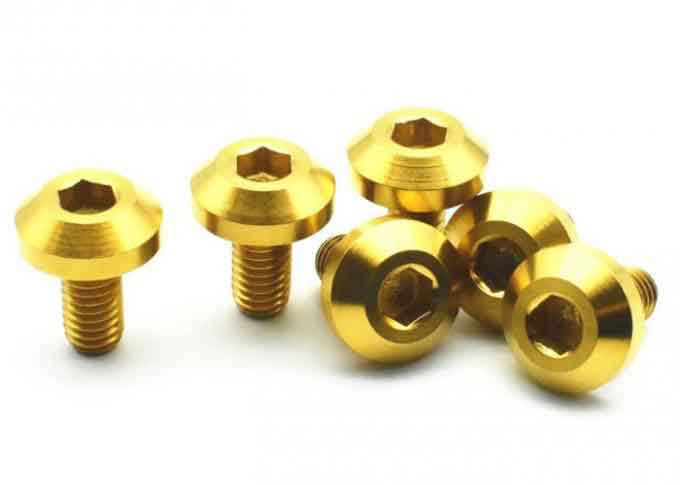 Titanium Disc Brake M6 M8 Bolts Hex Button Head Screw Motorcycle Accessories