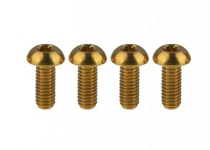 Grade 5 Titanium Fasteners Button Head Torx Bolts M5 12mm Lightest Bolts Screws