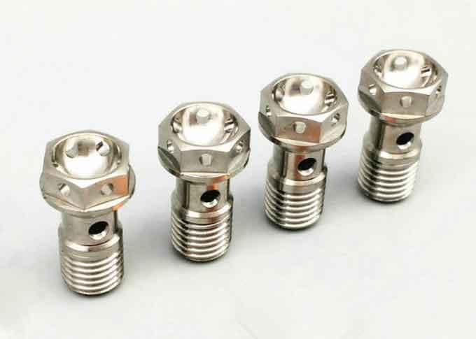 Light Weight Titanium Fasteners Hex Head Flange Bolt , M10 X 1.25 Flange Bolt