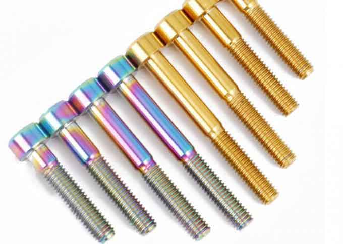 DIN912 Colorful Titanium Fasteners Titanium Bolt Hex Socket Head Cap Screw