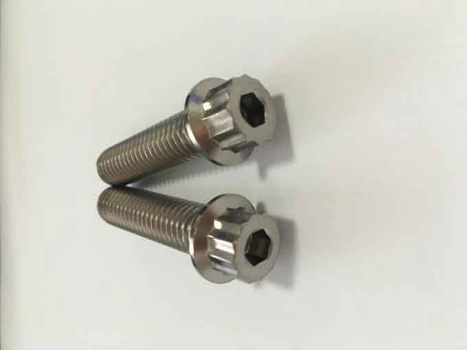 Eccentric Hub Titanium Motorcycle Parts GR5 12 Points Flange Screws For Motorcycle