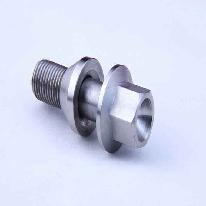 CNC Turning Titanium MTB Bolts BMX / MTB Motorcycle Conical Seat Hex Lug Bolt