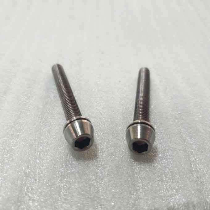 Round Head Titanium Self Tapping Screws Gr5 Button Hexagon Socket DIN6921