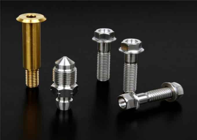 Race Motorcycle CNC Titanium Parts Alloy Rainbow Bleed Nipple Screws M10 X 1.0