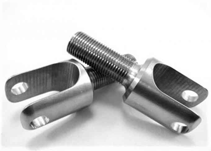 CNC TC4 Titanium Clevis Kits 5/8" Birdcage Clevis With Right Hand Thread