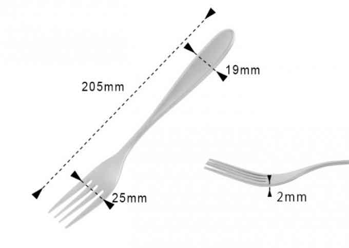 Sandblasted Titanium Camping Parts Flatware Spoon Fork Titanium Cutlery Set