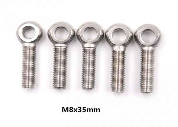 Threaded Eye Bolt CNC Titanium Parts Gr2 Gr5 M8 X 35 Din444 Resistant Corrosion