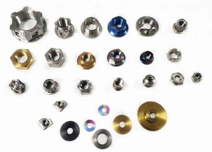 Custom GR5 Ti6Al4V Titanium Bolts And Nuts For Racing Motorcycles / Bicycle