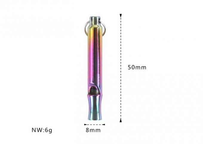 GR5 Titanium Emergency Whistle Rainbow Colour 2 Styles A B Non Toxic Custom Logo