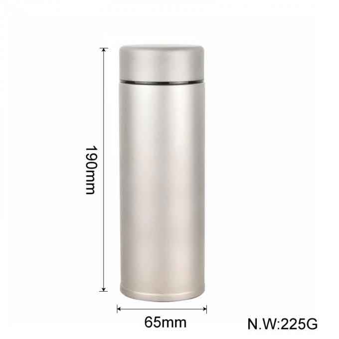 Double Wall Titanium Insulated Water Bottle Thermos Vacuum Flask Keeps Cold Hot