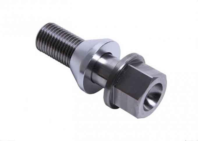 High Strength Titanium Wheel Bolts 6AL4V Titanium Lug Nuts Polished Surface