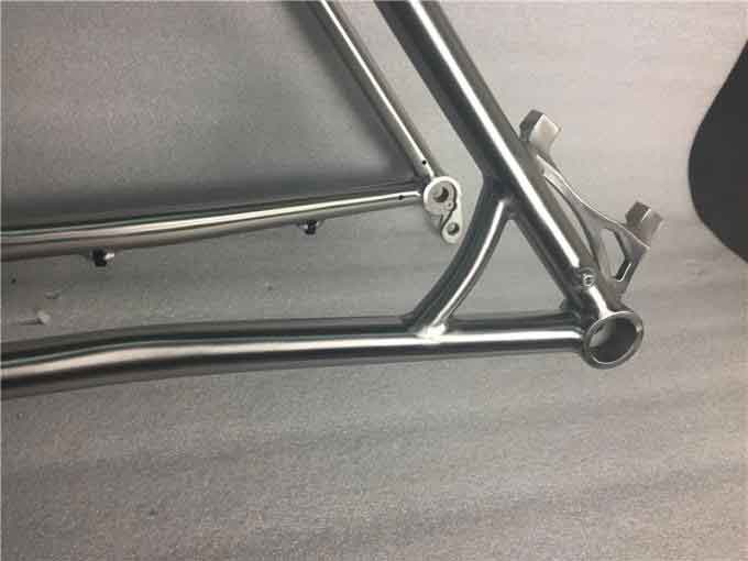 Gr9 Titanium Bike Parts 700C Road Bike Frame Titanium For Flat Disc Brake