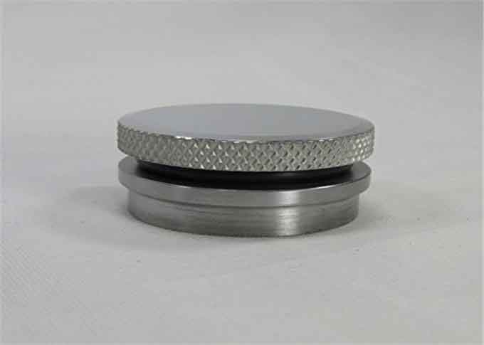 Polishing Custom Titanium Machining Grade 2 Motorcycle Gas Tank Cap Knurled