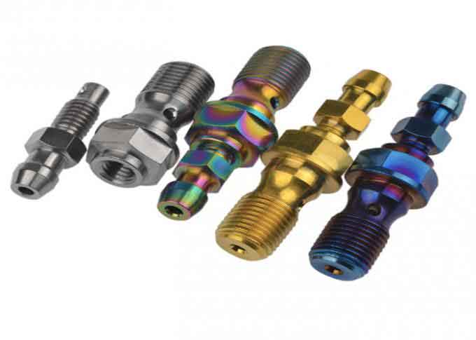 Blue Color CoatingCNC Titanium Parts Bolts And Nuts High Strength Anti - Corrosion