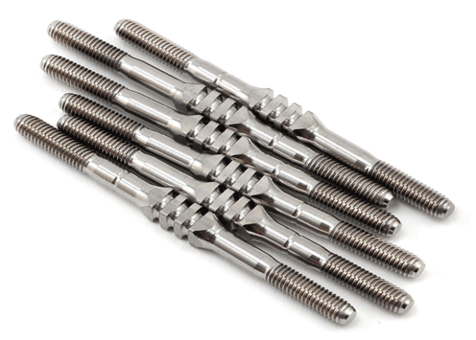 M3 M4 M5 5mm CNC Titanium Parts GR5 TI6AL4V Turnbuckles For Racing 0.05mm Tolerance