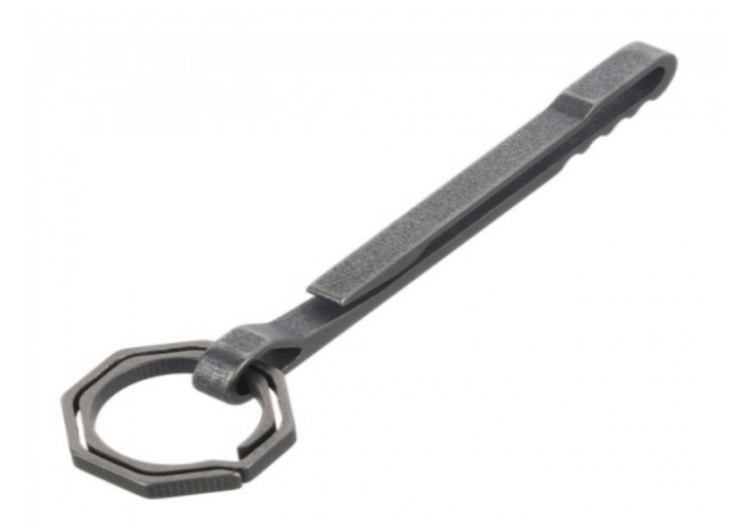 Lightweight Outdoor Camping Carabiner Titanium Octogonal Ring 7cm X 0.8cm X 0.4cm